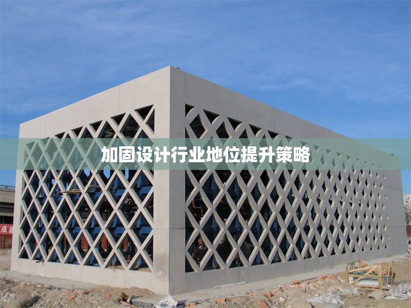 加固設(shè)計(jì)行業(yè)地位提升策略 行業(yè)新聞 第1張