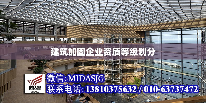 建筑加固企業(yè)資質(zhì)等級劃分