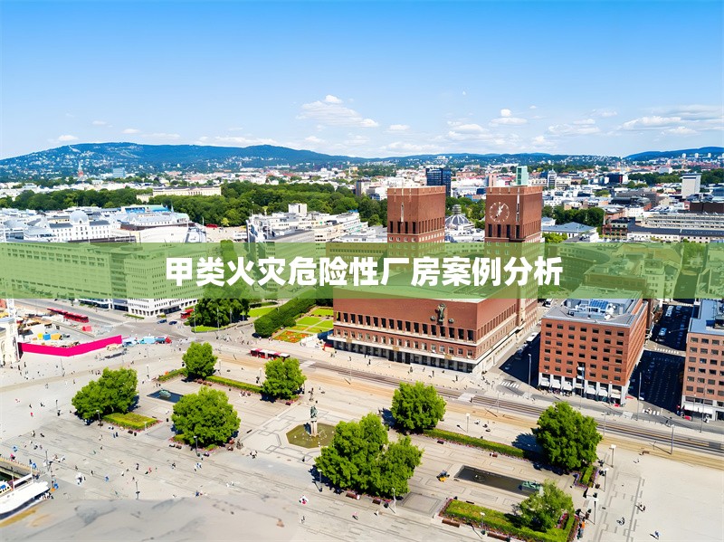 甲類火災(zāi)危險(xiǎn)性廠房案例分析
