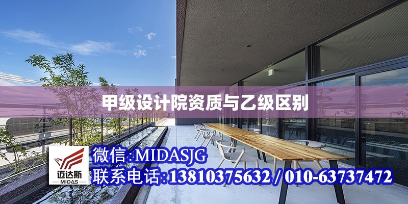 甲級(jí)設(shè)計(jì)院資質(zhì)與乙級(jí)區(qū)別 行業(yè)新聞 第1張 甲級(jí)設(shè)計(jì)院資質(zhì)與乙級(jí)區(qū)別 行業(yè)新聞 第1張