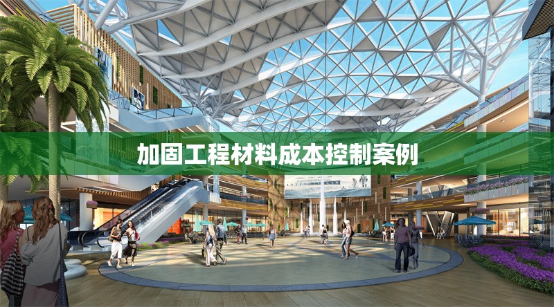 加固工程材料成本控制案例 行業(yè)新聞 第1張 加固工程材料成本控制案例 行業(yè)新聞 第1張