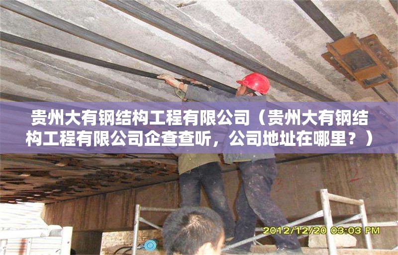 貴州大有鋼結構工程有限公司（貴州大有鋼結構工程有限公司企查查聽，公司地址在哪里？）