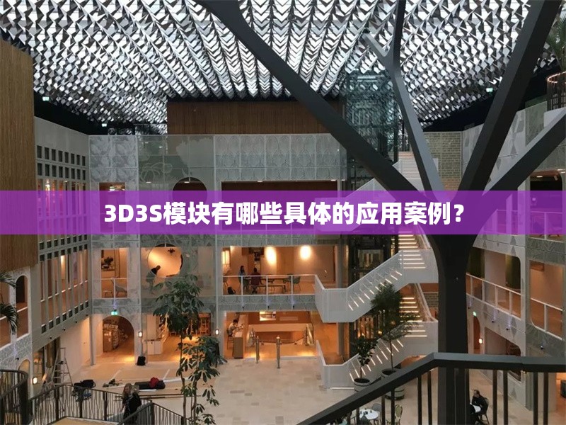 3D3S模塊有哪些具體的應用案例？ 行業(yè)新聞