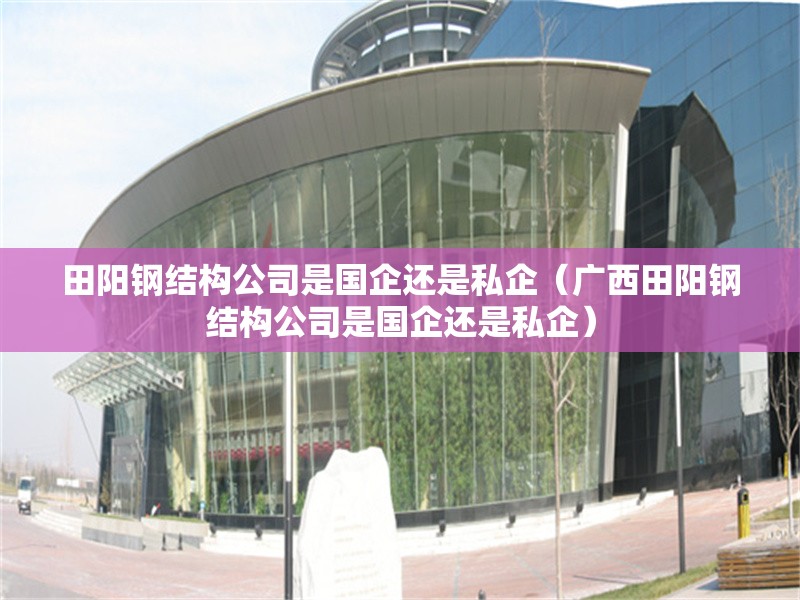 田陽鋼結(jié)構(gòu)公司是國企還是私企（廣西田陽鋼結(jié)構(gòu)公司是國企還是私企） 行業(yè)新聞