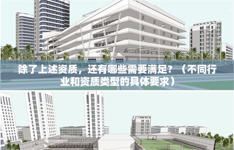 除了上述資質(zhì)，還有哪些需要滿足？（不同行業(yè)和資質(zhì)類型的具體要求）