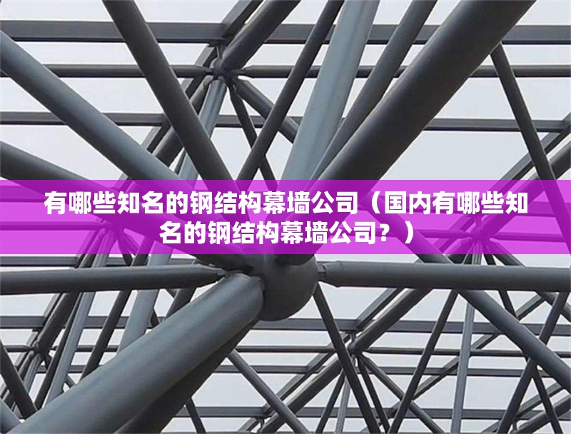 有哪些知名的鋼結(jié)構(gòu)幕墻公司（國內(nèi)有哪些知名的鋼結(jié)構(gòu)幕墻公司？） 行業(yè)新聞