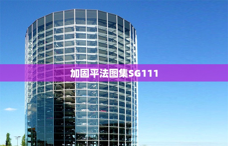 加固平法圖集SG111 行業(yè)新聞 加固平法圖集SG111 行業(yè)新聞