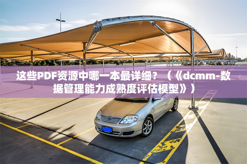 這些PDF資源中哪一本最詳細？（《dcmm-數(shù)據(jù)管理能力成熟度評估模型》） 行業(yè)新聞