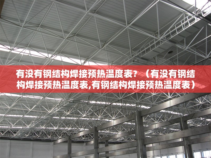 有沒有鋼結(jié)構(gòu)焊接預(yù)熱溫度表？（有沒有鋼結(jié)構(gòu)焊接預(yù)熱溫度表,有鋼結(jié)構(gòu)焊接預(yù)熱溫度表） 行業(yè)新聞