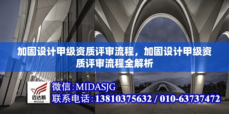 加固設(shè)計(jì)甲級(jí)資質(zhì)評(píng)審流程，加固設(shè)計(jì)甲級(jí)資質(zhì)評(píng)審流程全解析 行業(yè)新聞 第1張