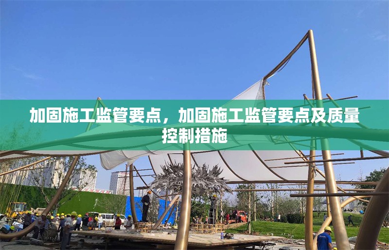 加固施工監(jiān)管要點，加固施工監(jiān)管要點及質(zhì)量控制措施，加固施工監(jiān)管要點與質(zhì)量控制措施 行業(yè)新聞 第1張