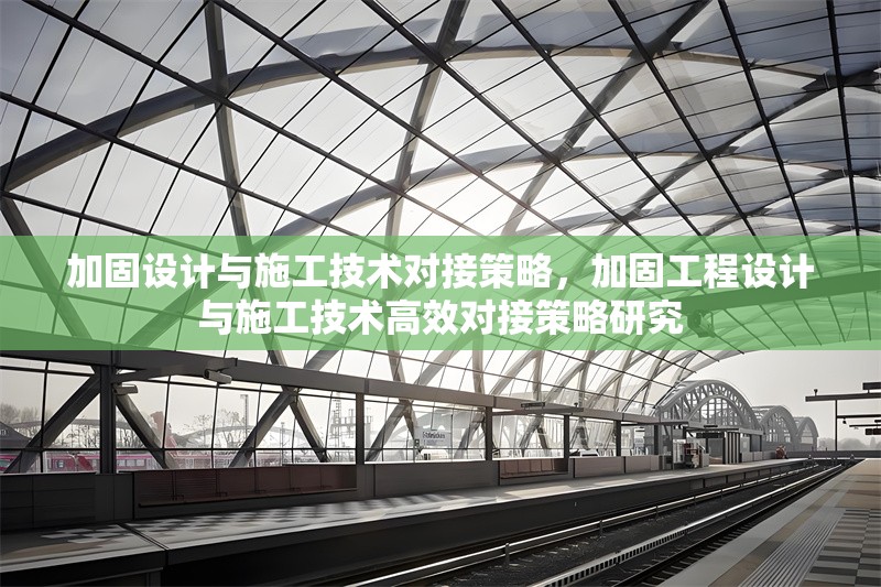 加固設(shè)計(jì)與施工技術(shù)對(duì)接策略，加固工程設(shè)計(jì)與施工技術(shù)高效對(duì)接策略研究 行業(yè)新聞 第1張