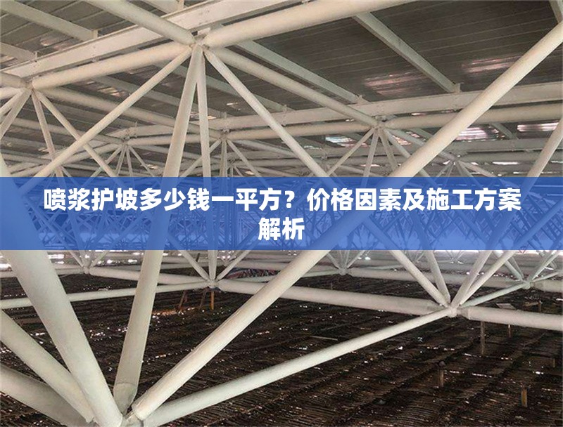 噴漿護坡多少錢一平方？價格因素及施工方案解析