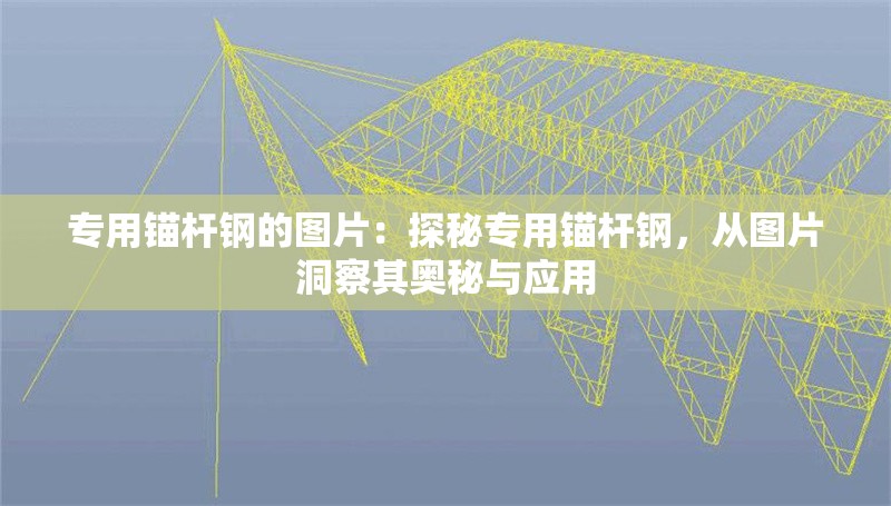 專用錨桿鋼的圖片：探秘專用錨桿鋼，從圖片洞察其奧秘與應(yīng)用 行業(yè)新聞