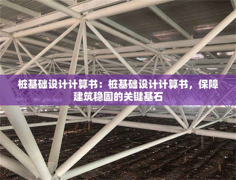 樁基礎(chǔ)設(shè)計(jì)計(jì)算書：樁基礎(chǔ)設(shè)計(jì)計(jì)算書，保障建筑穩(wěn)固的關(guān)鍵基石 行業(yè)新聞