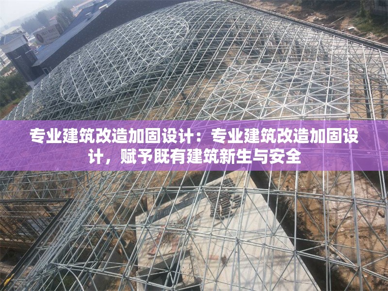 專業(yè)建筑改造加固設(shè)計(jì)：專業(yè)建筑改造加固設(shè)計(jì)，賦予既有建筑新生與安全 行業(yè)新聞