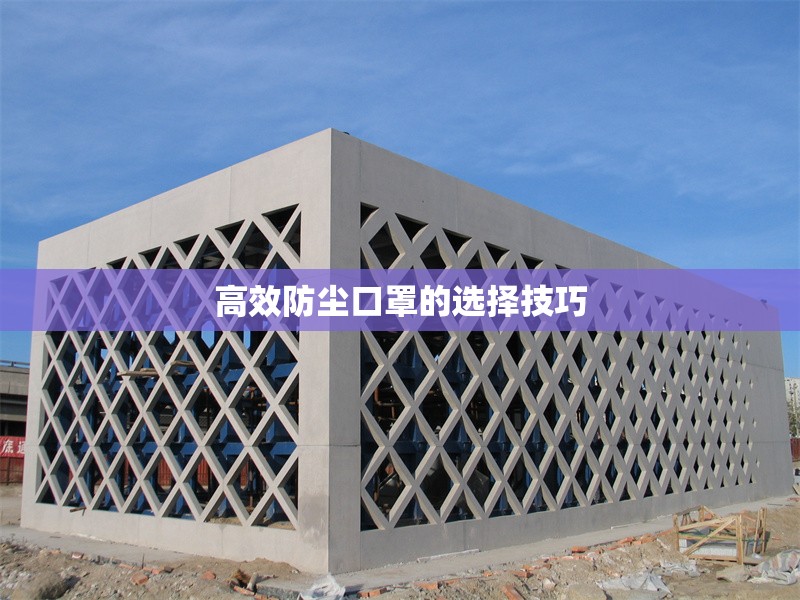 高效防塵口罩的選擇技巧 行業(yè)新聞 第1張