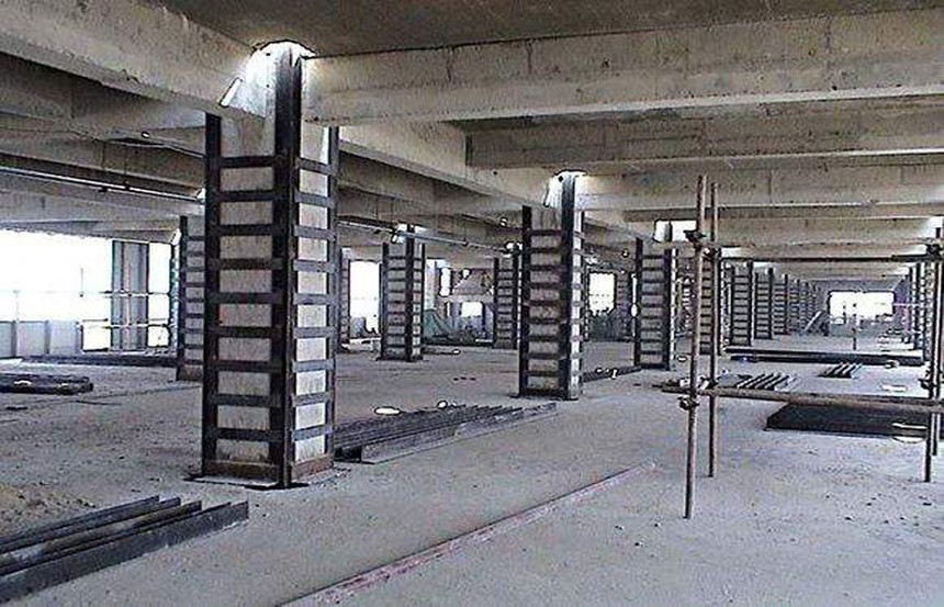 砼柱包鋼加固設(shè)計(jì)案例