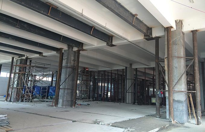 樓板結構鋼梁加固施工案例