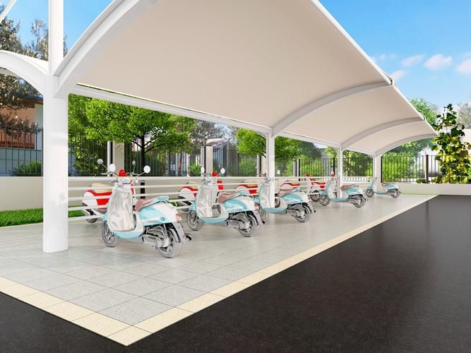 車棚效果（車棚效果主要分為實用性和美觀性和美觀性和美觀性） 行業(yè)新聞 第5張