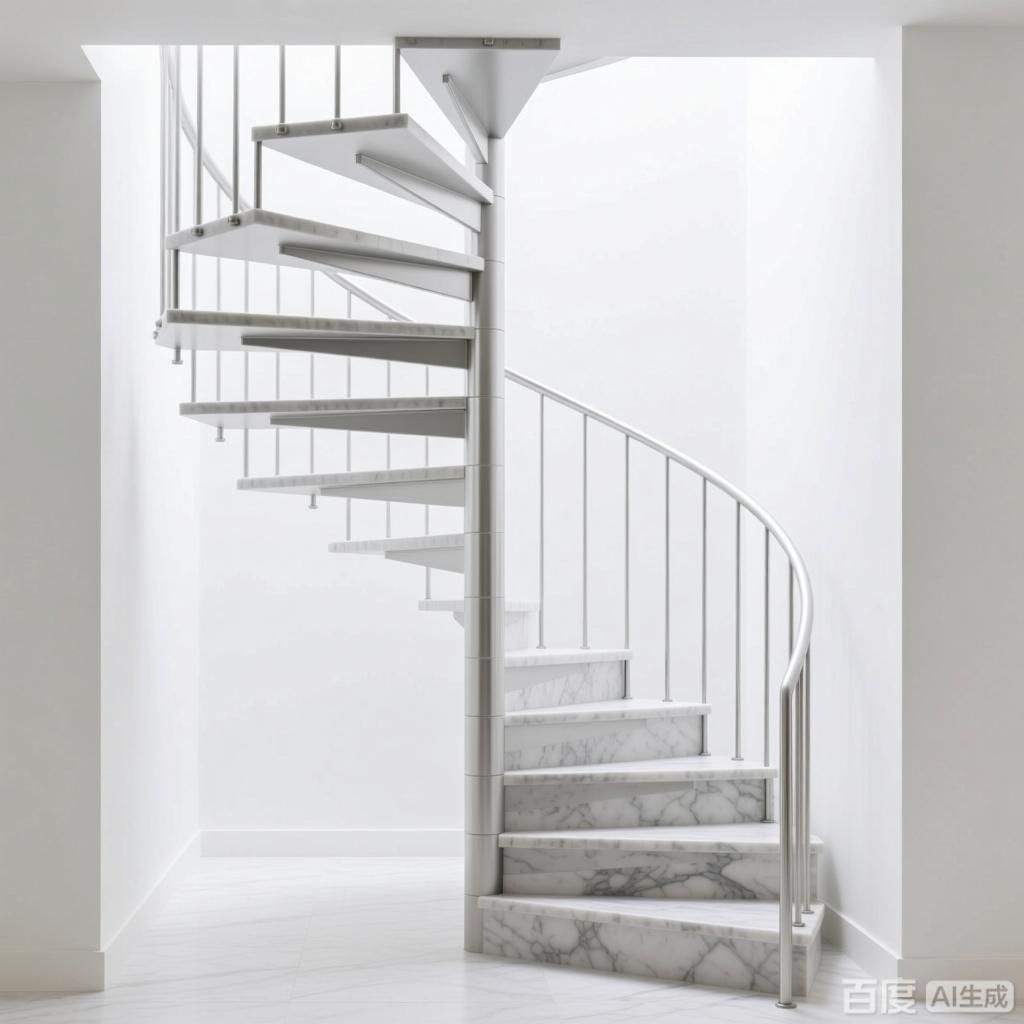 螺旋樓梯的五種框架設計（螺旋樓梯的五種框架設計,生成四張不同框架設計的螺旋樓梯）