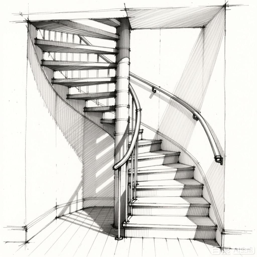 螺旋樓梯的設(shè)計(jì)圖怎么畫(huà) 行業(yè)新聞 第2張