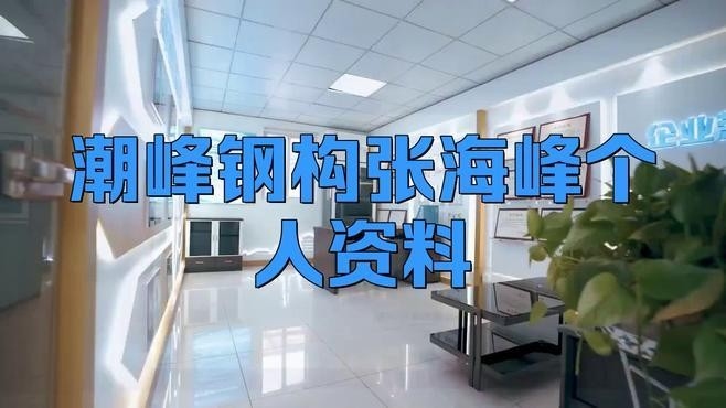 潮峰鋼構(gòu)張海峰與張振豐（關(guān)于“潮峰鋼構(gòu)張海峰與張振豐”的信息） 行業(yè)新聞 第1張