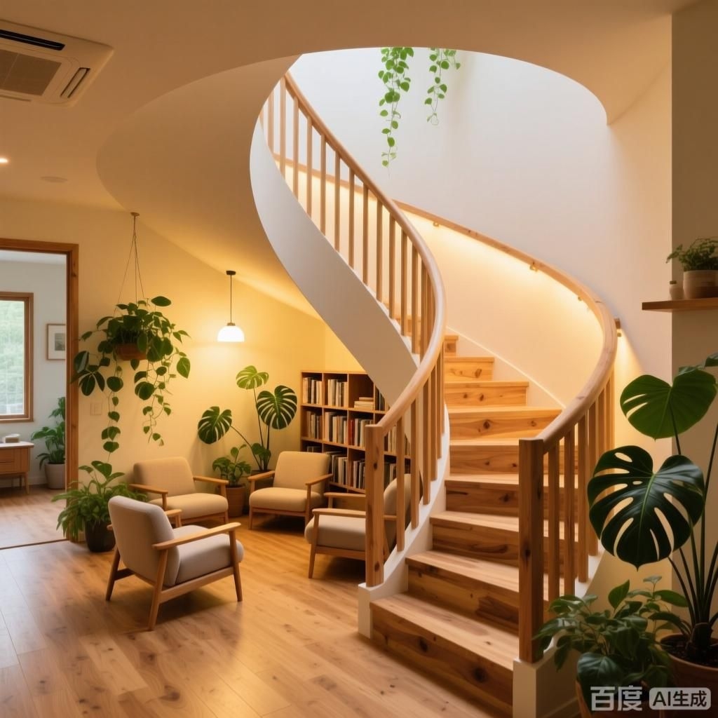 如何設計一個舒適的旋轉樓梯？（如何設計一個舒適的旋轉樓梯,生成四張關于舒適旋轉樓梯的圖像） 行業(yè)新聞 第1張