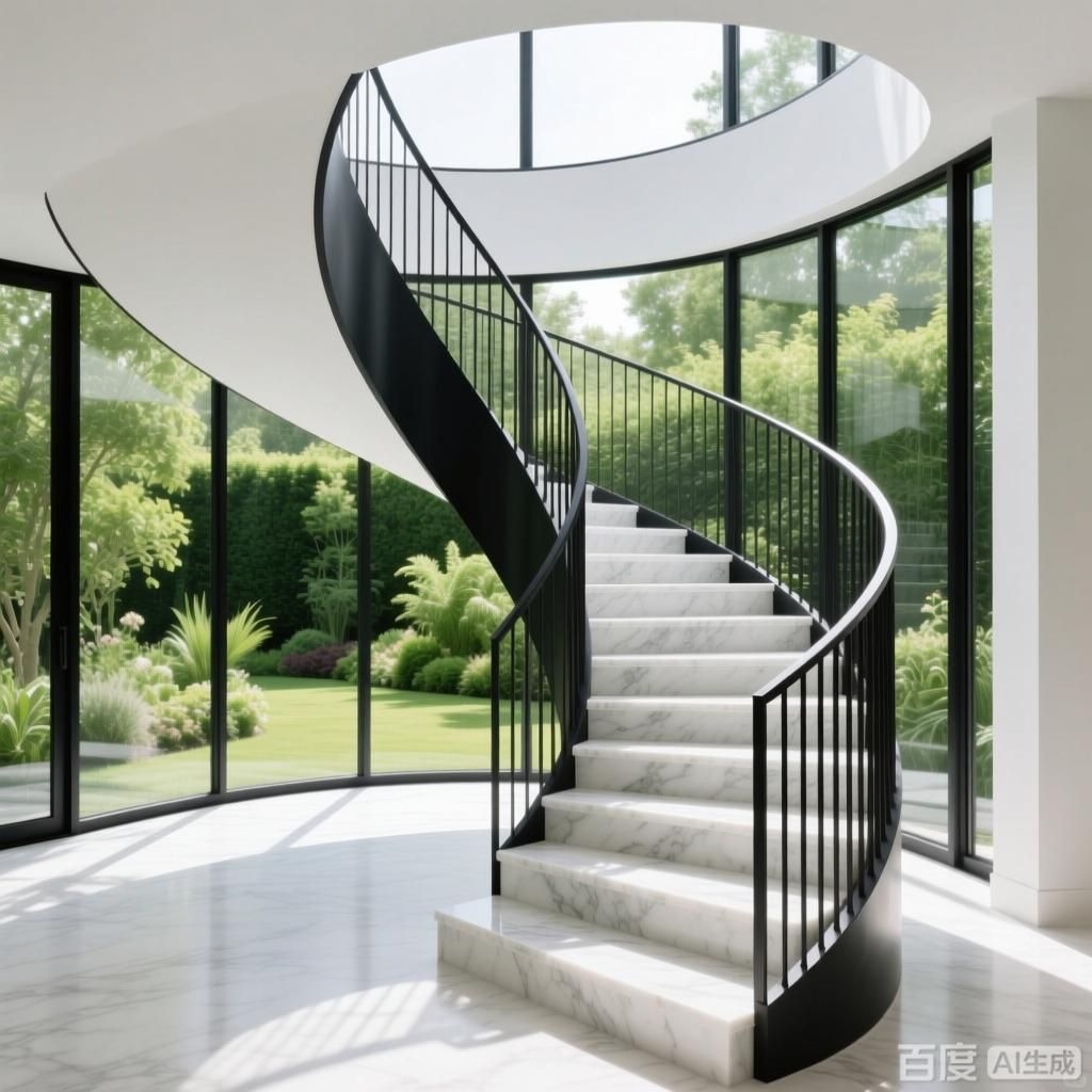 如何設計一個舒適的旋轉樓梯？（如何設計一個舒適的旋轉樓梯,生成四張關于舒適旋轉樓梯的圖像） 行業(yè)新聞 第2張