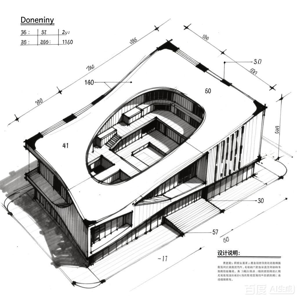 如何繪制異形建筑平面圖？（如何繪制異形建筑平面圖,生成四張關(guān)于異形建筑平面圖的圖像） 行業(yè)新聞 第4張