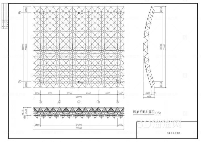有哪些網(wǎng)架設(shè)計圖紙的案例？（有哪些網(wǎng)架設(shè)計圖紙的案例,我?guī)湍阏砹藥讉€典型的網(wǎng)架設(shè)計案例） 行業(yè)新聞 第3張