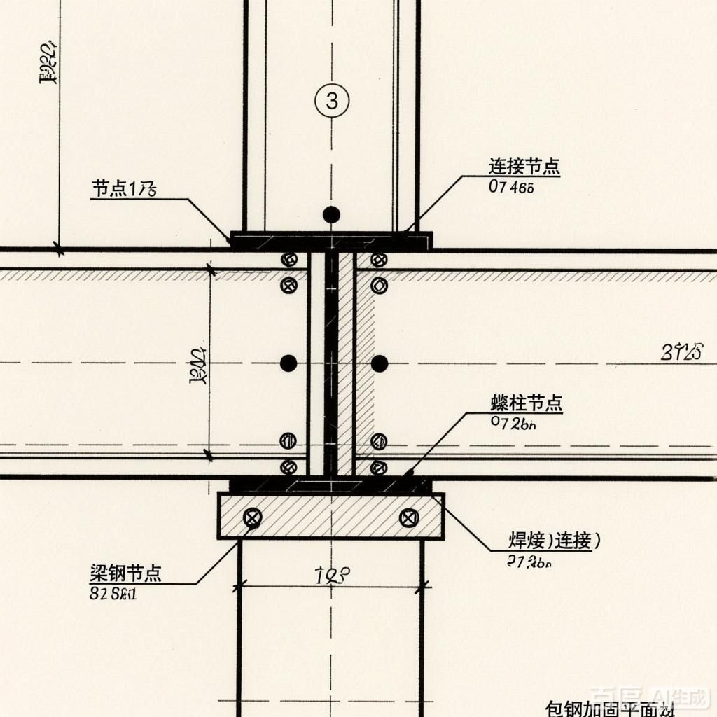 如何繪制包鋼加固的平面示意圖？