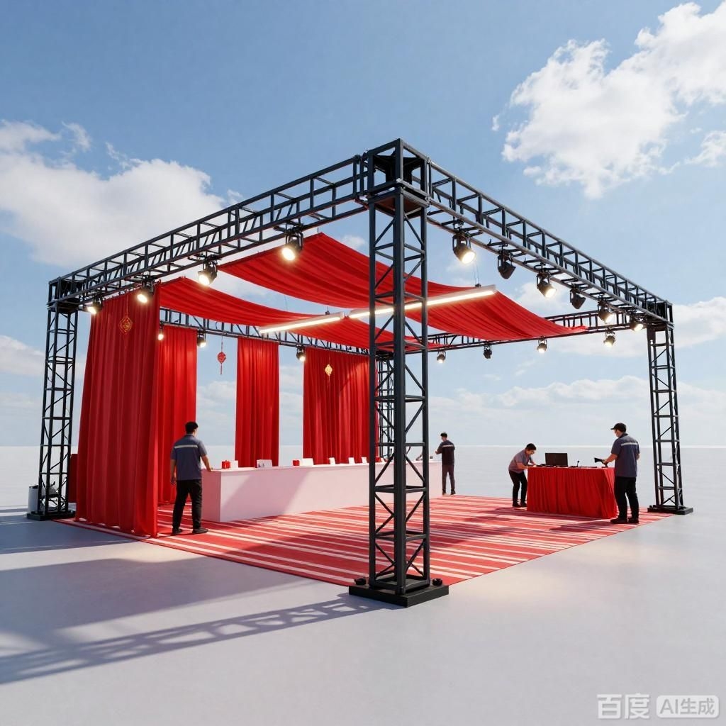 如何制作桁架展位外場效果圖？（如何制作桁架展位外場效果圖生成四張桁架展位外場效果圖） 行業(yè)新聞 第4張