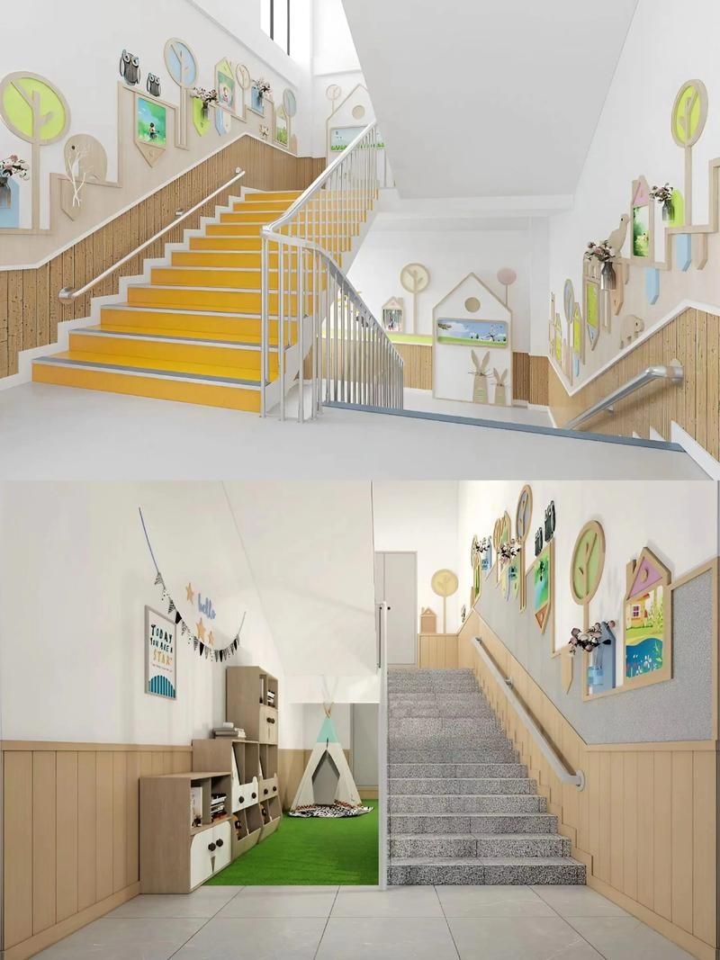有哪些幼兒園樓梯設(shè)計案例？（幼兒園樓梯設(shè)計案例兼顧美觀、功能與教育意義）