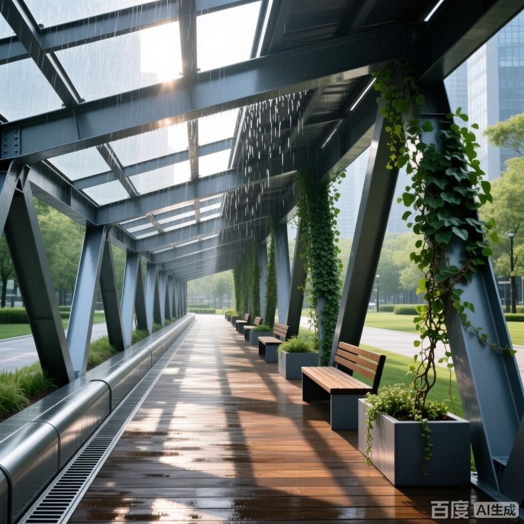 如何設(shè)計(jì)一個(gè)既美觀又實(shí)用的鋼結(jié)構(gòu)廊道？（如何設(shè)計(jì)一個(gè)既美觀又實(shí)用的鋼結(jié)構(gòu)廊道設(shè)計(jì)圖片） 行業(yè)新聞 第3張