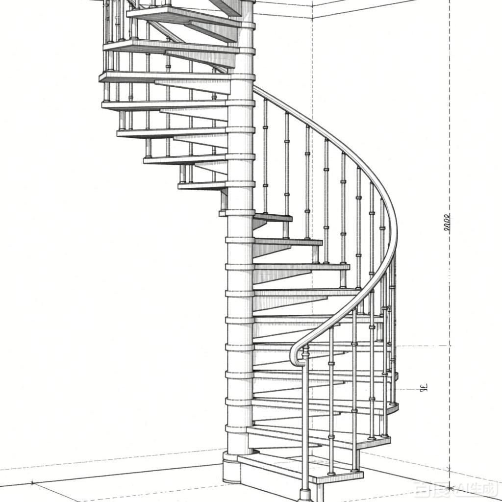 如何繪制螺旋樓梯的三視圖？（如何繪制螺旋樓梯三視圖） 行業(yè)新聞 第1張