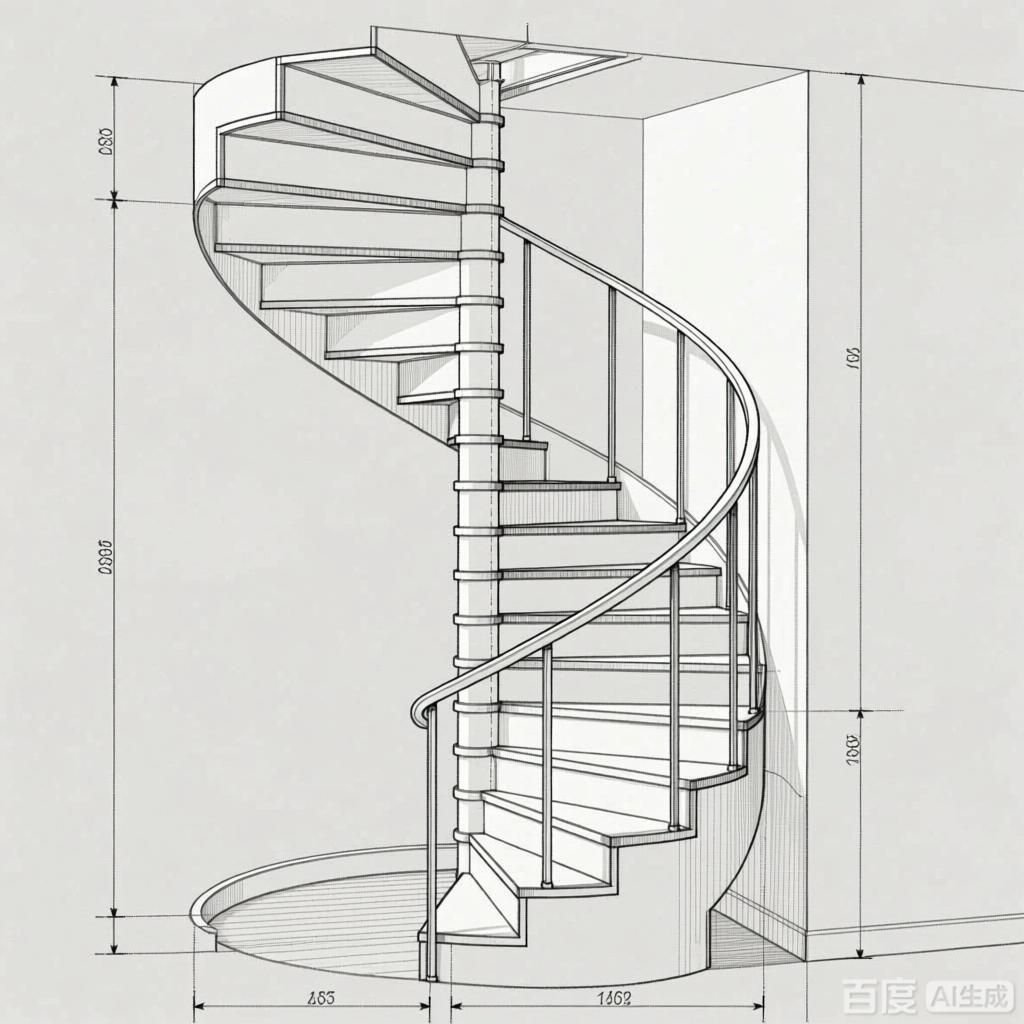 如何繪制螺旋樓梯的三視圖？（如何繪制螺旋樓梯三視圖） 行業(yè)新聞 第2張