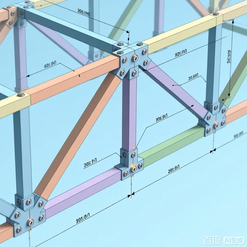 如何繪制桁架詳圖？（如何繪制桁架詳圖,生成的四張圖片均圍繞桁架詳圖） 行業(yè)新聞 第3張