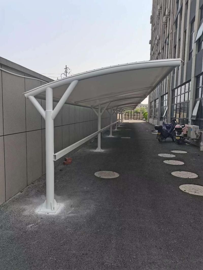 給我一些彩鋼停車棚的圖片（如何設(shè)計一個彩鋼停車棚） 行業(yè)新聞 第1張