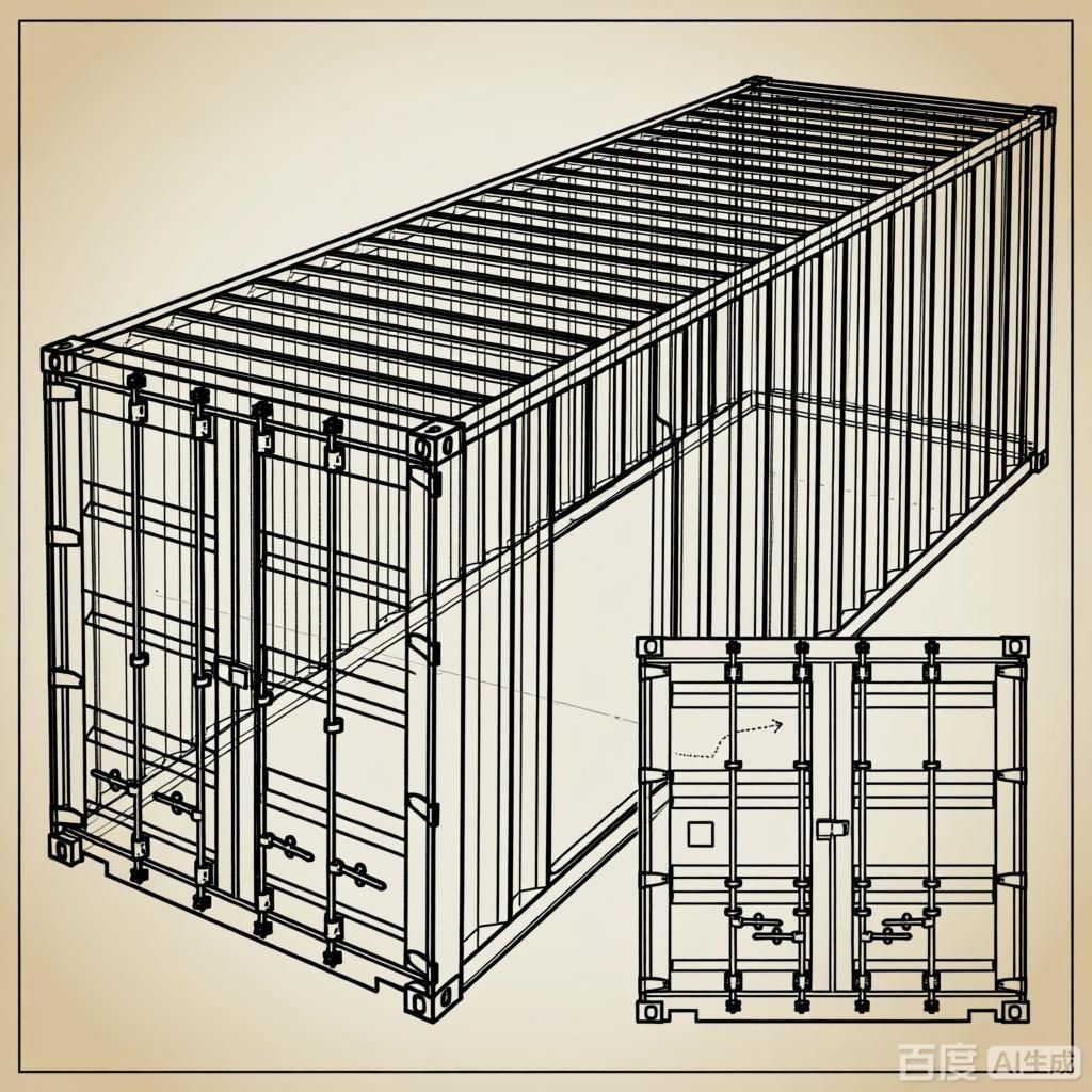 如何繪制集裝箱結(jié)構(gòu)簡圖？（如何繪制集裝箱結(jié)構(gòu)簡圖生成四張集裝箱結(jié)構(gòu)簡圖） 行業(yè)新聞 第3張