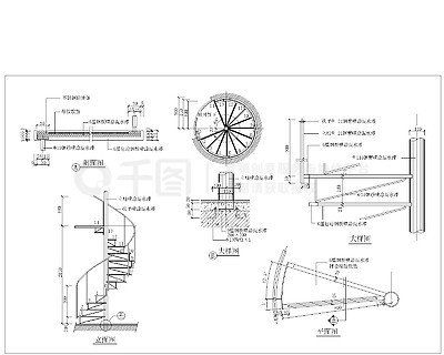 有沒有螺旋樓梯立面圖CAD模板？（cad螺旋樓梯立面圖cad模板資源更新、可信度較高）