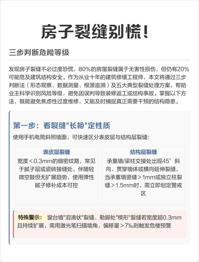 如何判斷房屋裂縫的嚴(yán)重程度？（如何判斷房屋裂縫的嚴(yán)重程度） 行業(yè)新聞 第5張
