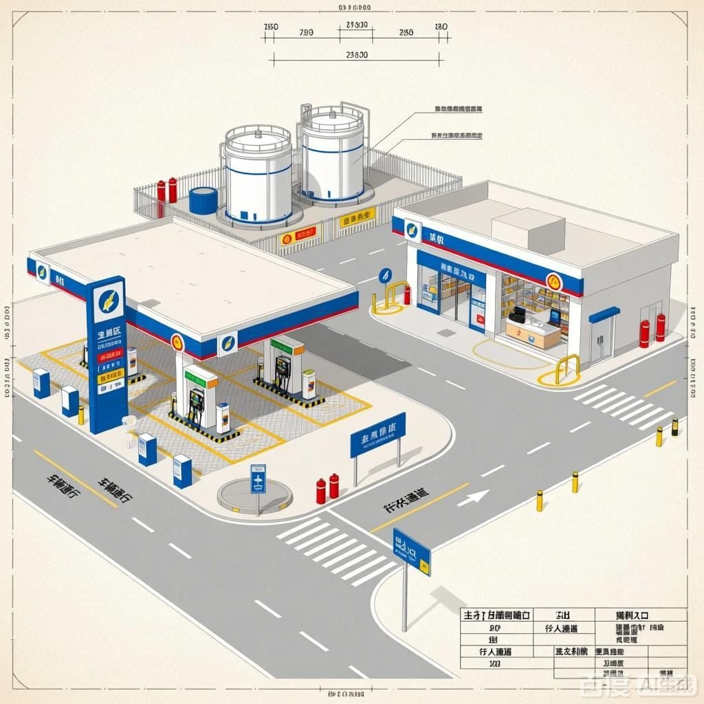 如何繪制加油站的平面布置圖？（如何繪制加油站平面布置圖？） 行業(yè)新聞 第1張