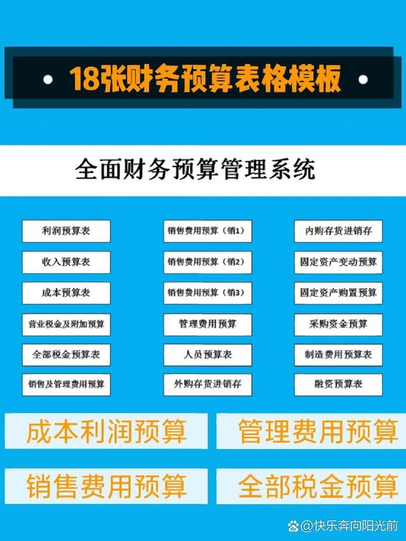有沒有更詳細(xì)的預(yù)算表模板（18張預(yù)算表模板快樂奔向陽光前要不要我） 行業(yè)新聞 第2張