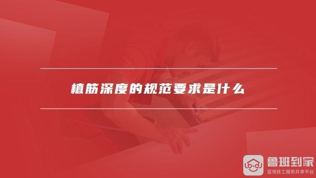 有哪些植筋深度規(guī)范？ 行業(yè)新聞 第1張