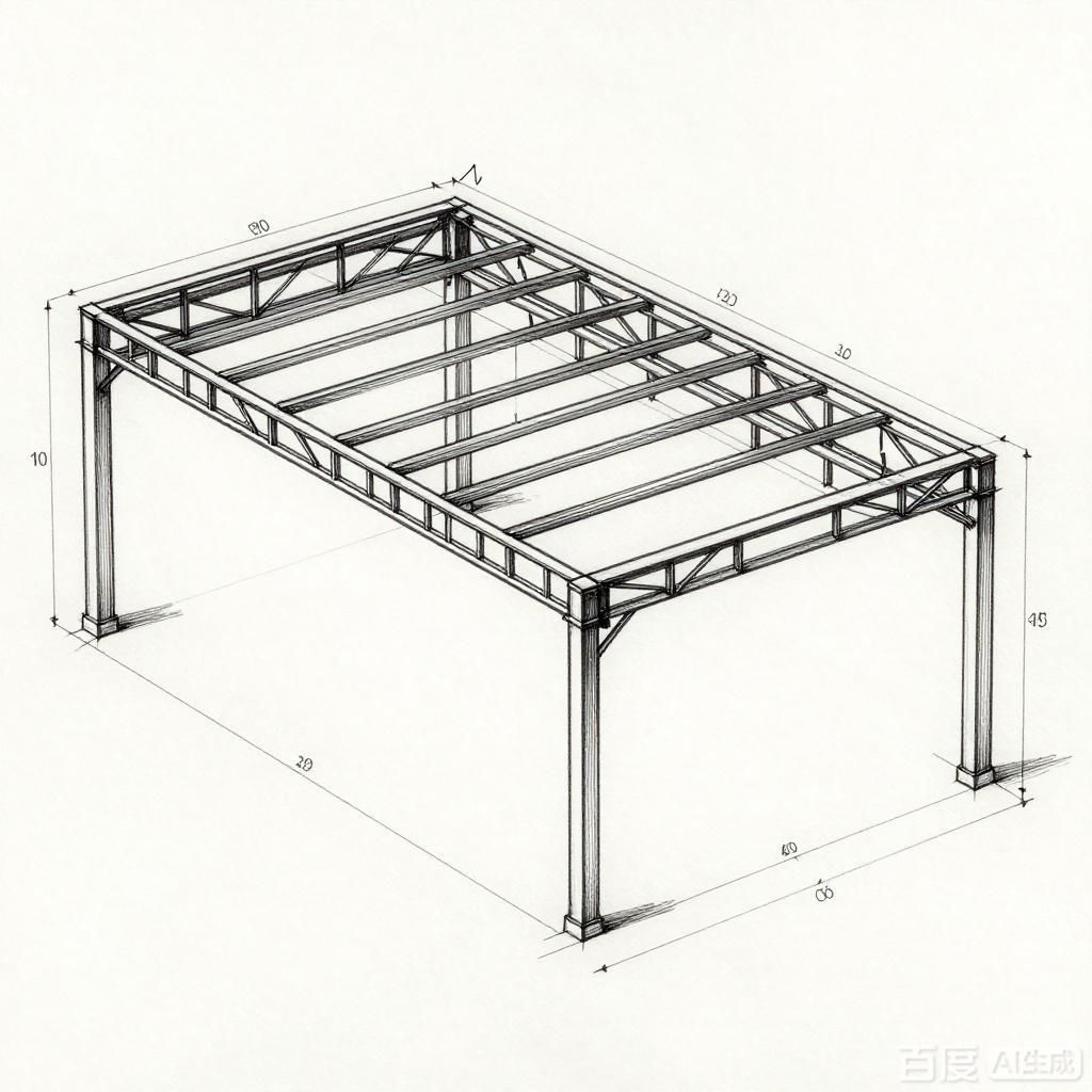 如何繪制10米鋼屋架結(jié)構(gòu)圖（如何繪制10米鋼屋架結(jié)構(gòu)圖10米鋼屋架結(jié)構(gòu)圖） 行業(yè)新聞 第3張