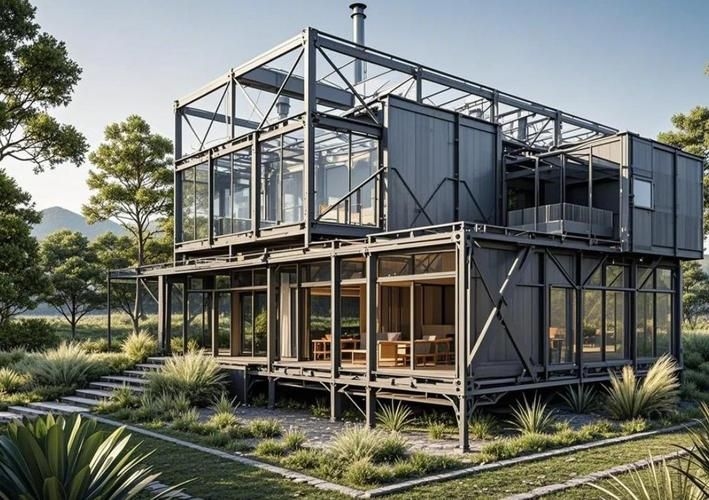 給我一些鋼結(jié)構(gòu)房別墅的圖片（給我一些鋼結(jié)構(gòu)房別墅的圖片,展開） 行業(yè)新聞 第11張