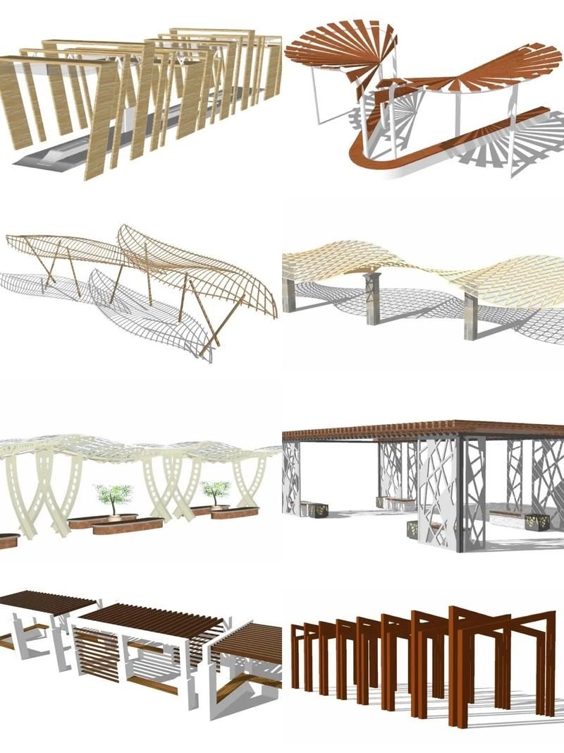 有沒有景觀廊架的設(shè)計圖示例？（景觀廊架設(shè)計圖示例） 行業(yè)新聞 第2張