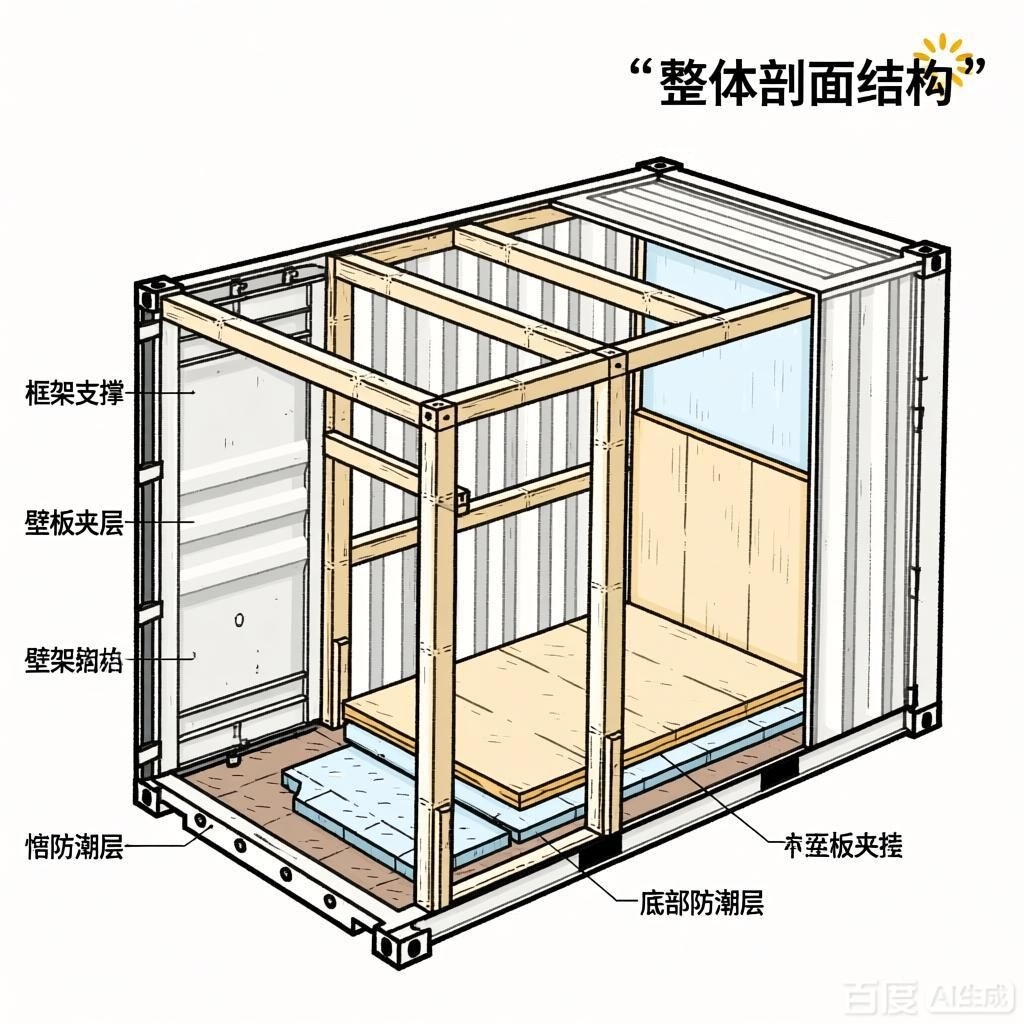 如何繪制集裝箱組裝結(jié)構(gòu)圖（如何繪制集裝箱組裝結(jié)構(gòu)圖4張圖均為集裝箱組裝結(jié)構(gòu)的手繪示意圖） 行業(yè)新聞 第4張