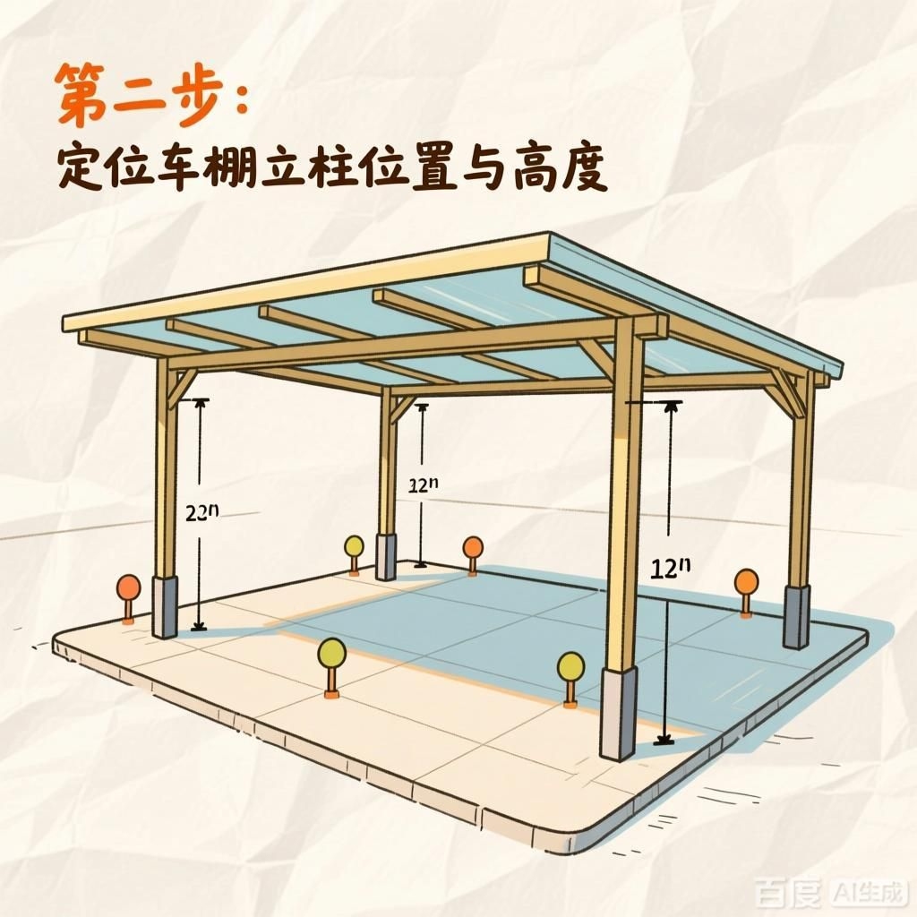 如何繪制自己的車棚結(jié)構(gòu)圖（如何繪制自己的車棚結(jié)構(gòu)圖,4張圖均為車棚結(jié)構(gòu)繪制步驟的示意圖） 行業(yè)新聞 第2張